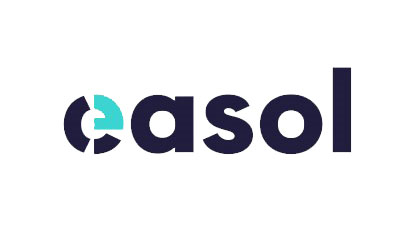 Easol white logo